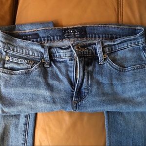 Long Lucky Brand Easy Rider Relaxed Bootcut Jean